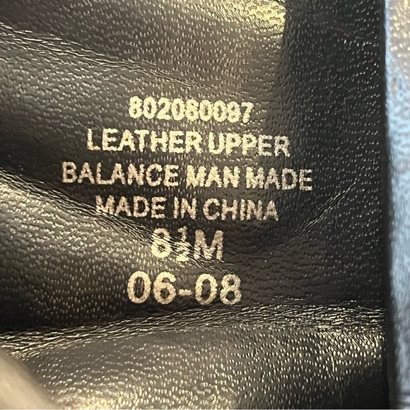 Lauren Ralph Lauren Black Leather Booties High Heel Patent Cap Toe Sz 8.5 - Picture 7 of 9